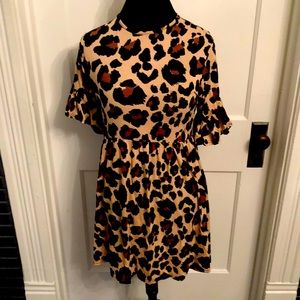 Boohoo leopard print dress